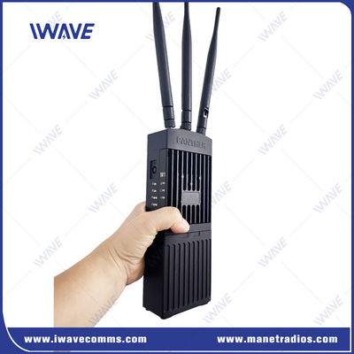 5W taktischer Handheld SDR MANET Mesh Transceiver mit 2Tx 2Rx HF-Kanälen